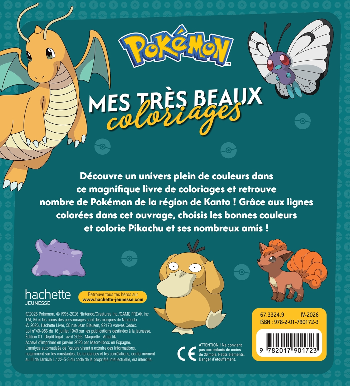 Pokémon - Mes très beaux coloriages -   - HACHETTE JEUN.