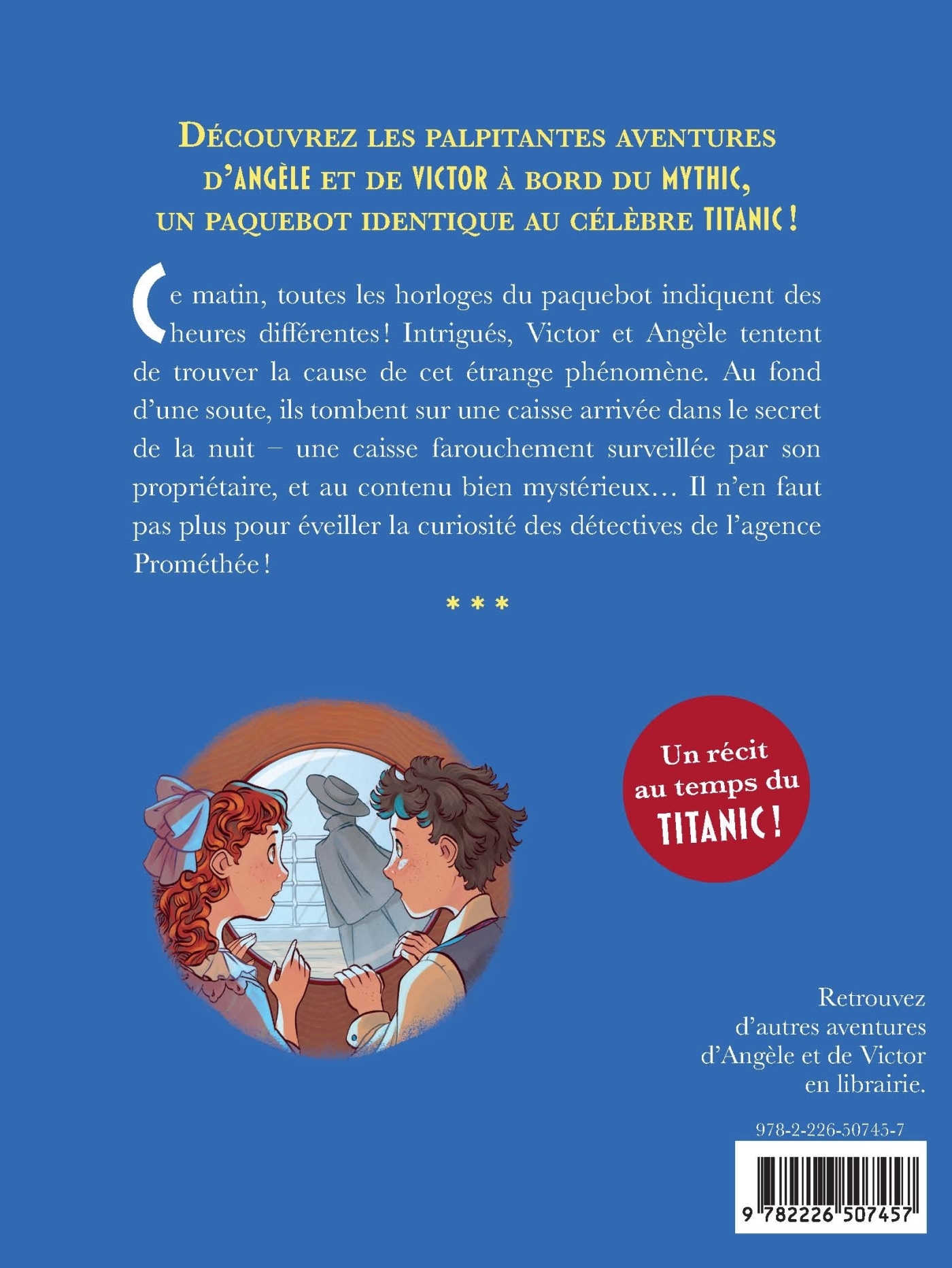 A bord du Mythic, le jumeau du Titanic - tome 6 - Le Mystère des horloges - Fabrice Colin - ALBIN MICHEL