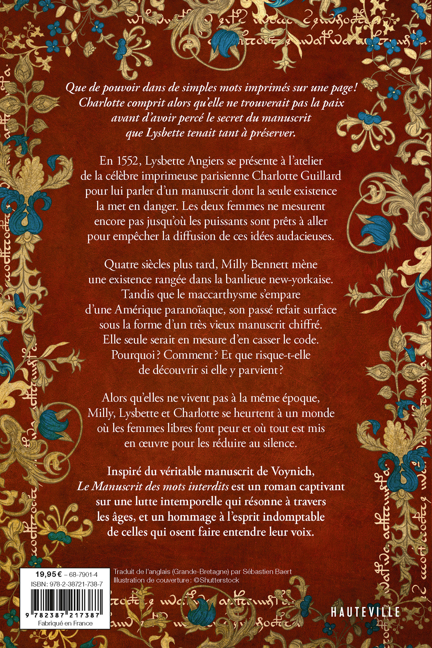 Le Manuscrit des mots interdits - Louise Fein - HAUTEVILLE