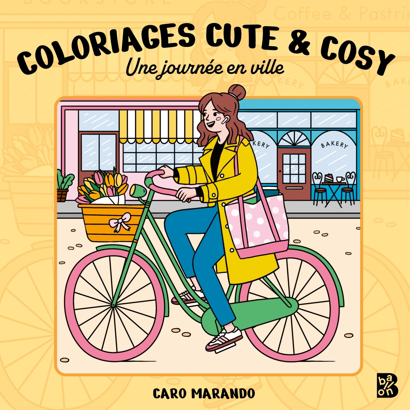 Coloriages cute & cosy - Une journée en ville -  - BALLON