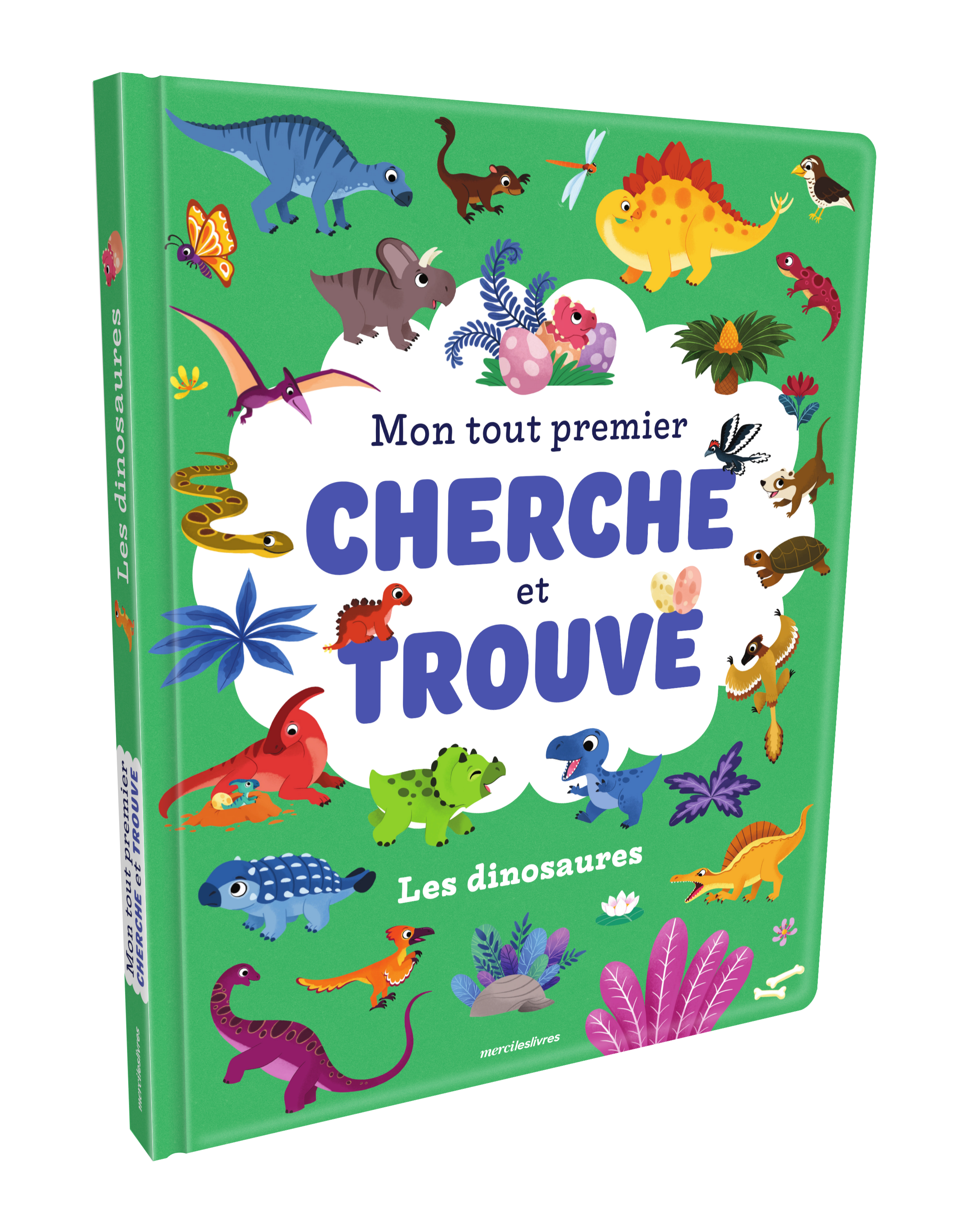 Mon tout premier cherche et trouve - Les dinosaures - Sandrine Lamour - MERCILESLIVRES