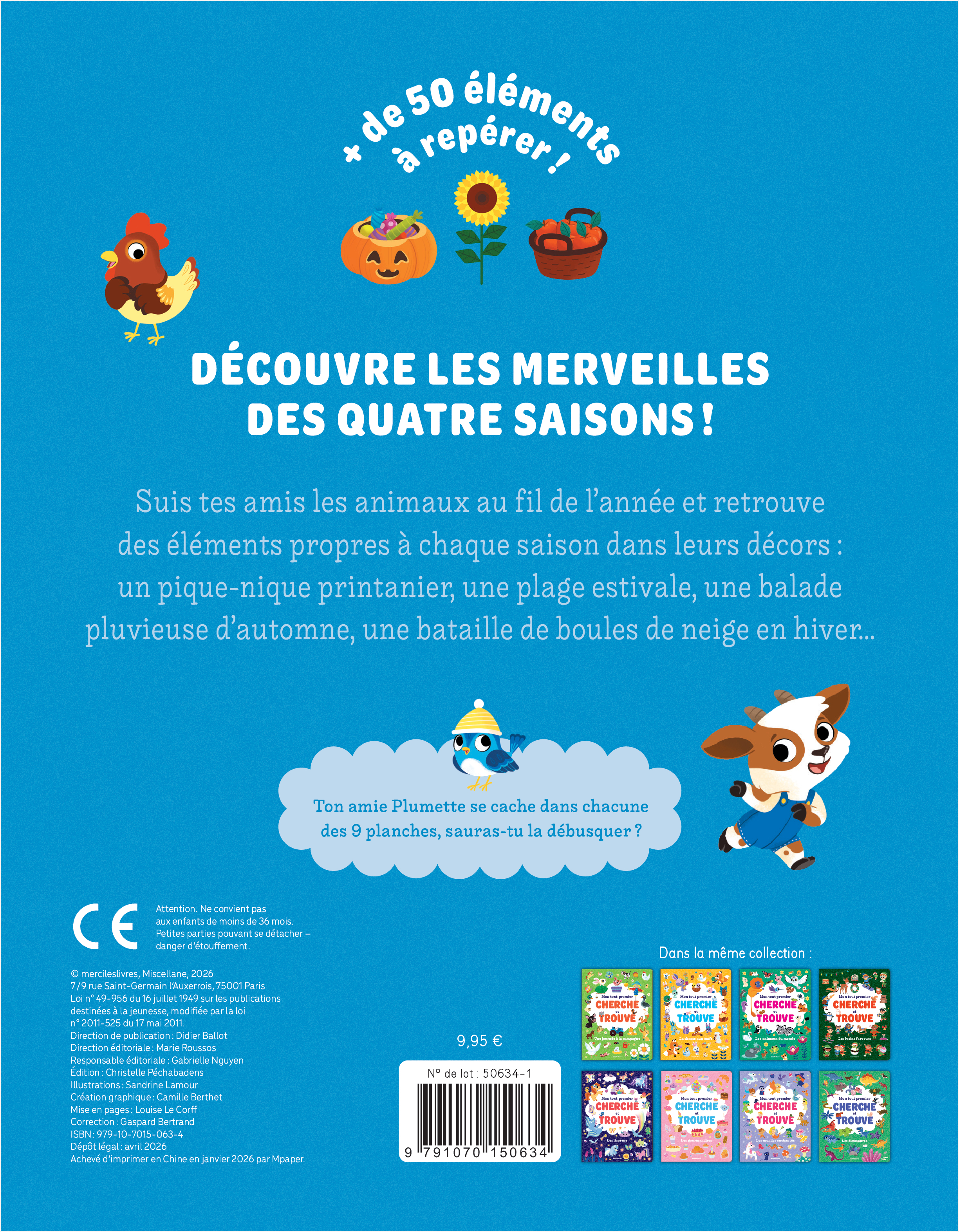 Mon tout premier cherche et trouve - Les saisons - Sandrine Lamour - MERCILESLIVRES