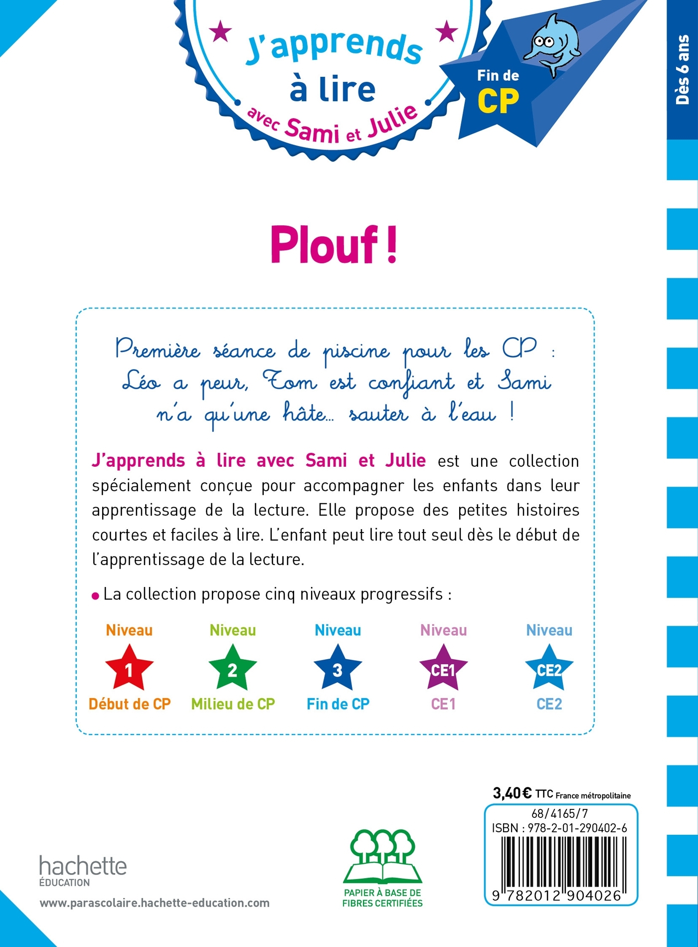 Sami et Julie CP Niveau 3 PLOUF ! - Laurence Lesbre - HACHETTE EDUC