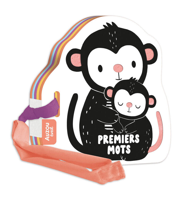 Mon premier livre poussette en noir et blanc - Premiers mots -  - AUZOU