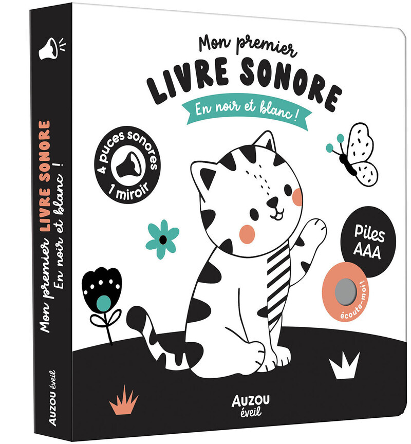 Mon premier livre sonore en noir et blanc ! -  - AUZOU