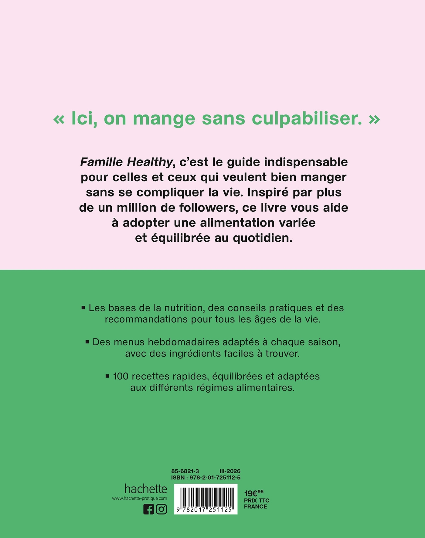 Famille Healthy - ERICK ALEXANDERSON ROSAS,   - HACHETTE PRAT