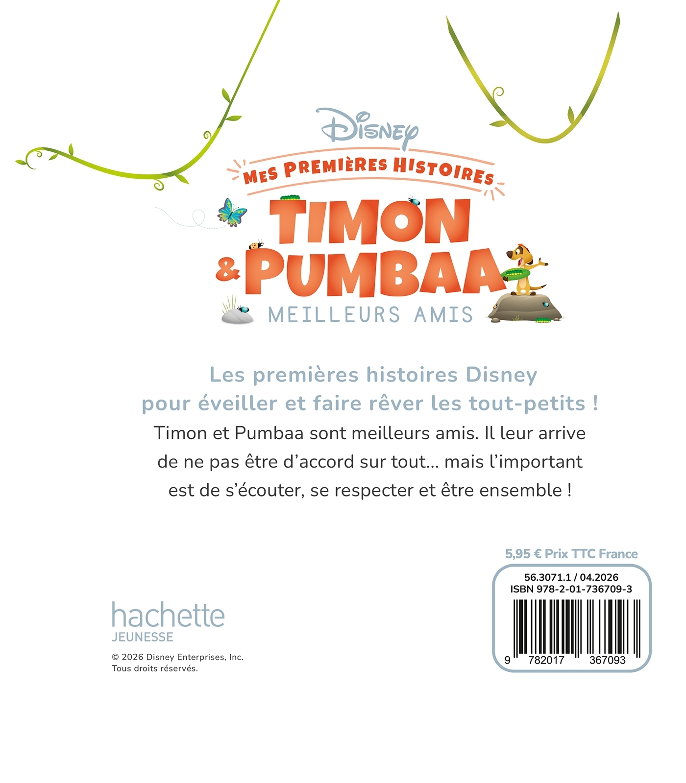 DISNEY - Mes Premières Histoires - Timon et Pumbaa meilleurs amis -  Disney - DISNEY HACHETTE