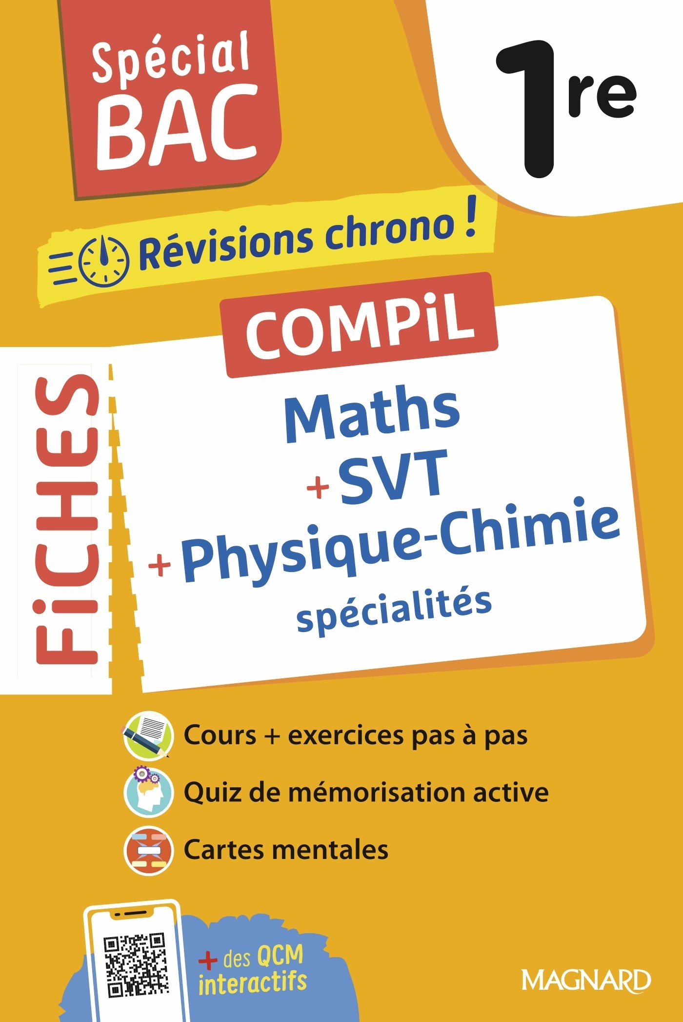 Spécial BAC 2026 - Compil de Fiches Maths - Physique-Chimie - SVT 1re - Christian Mariaud, Coraline Madec, Vito Punta - MAGNARD