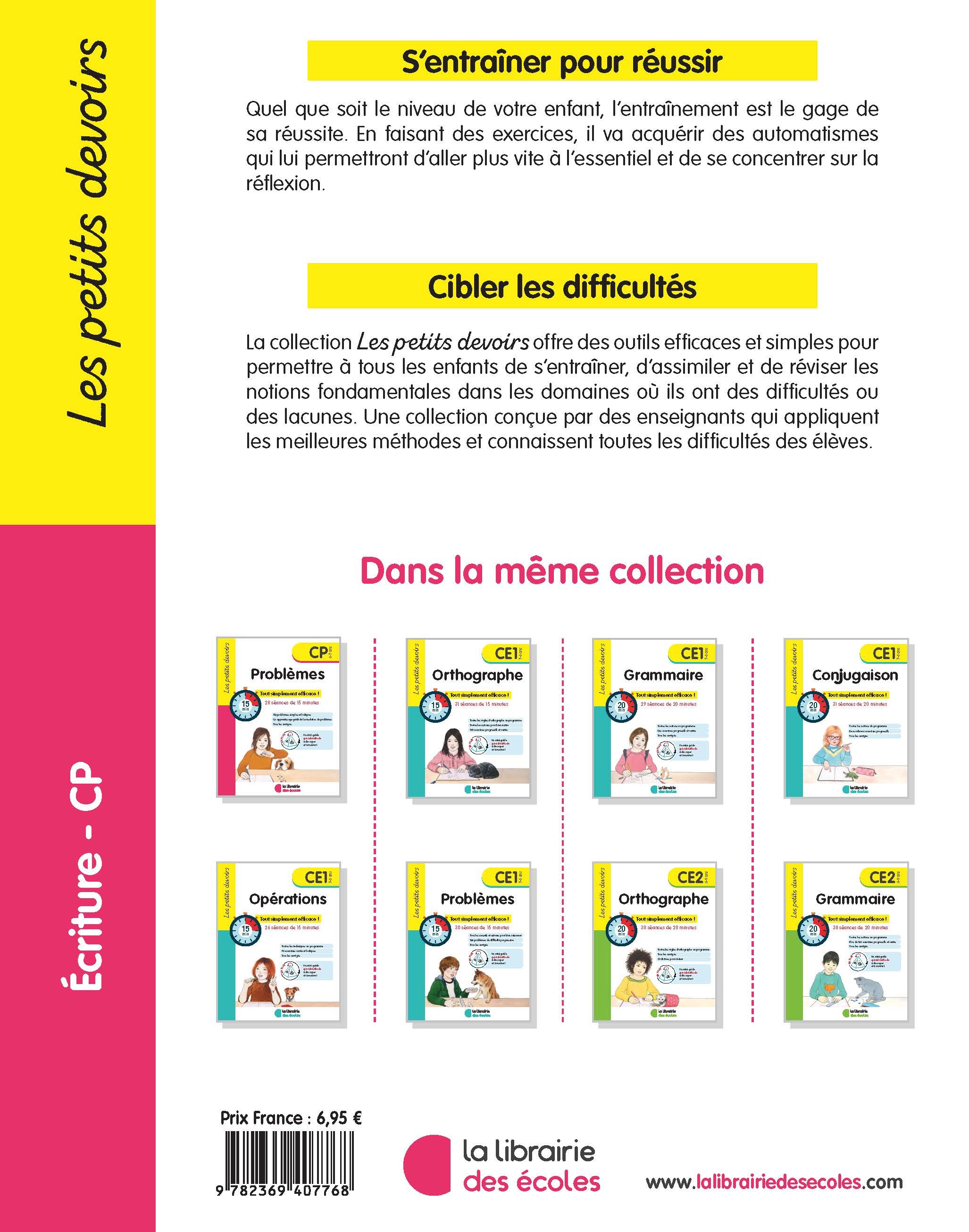 Les petits devoirs - Ecriture CP - Brigitte Guigui - LIB DES ECOLES