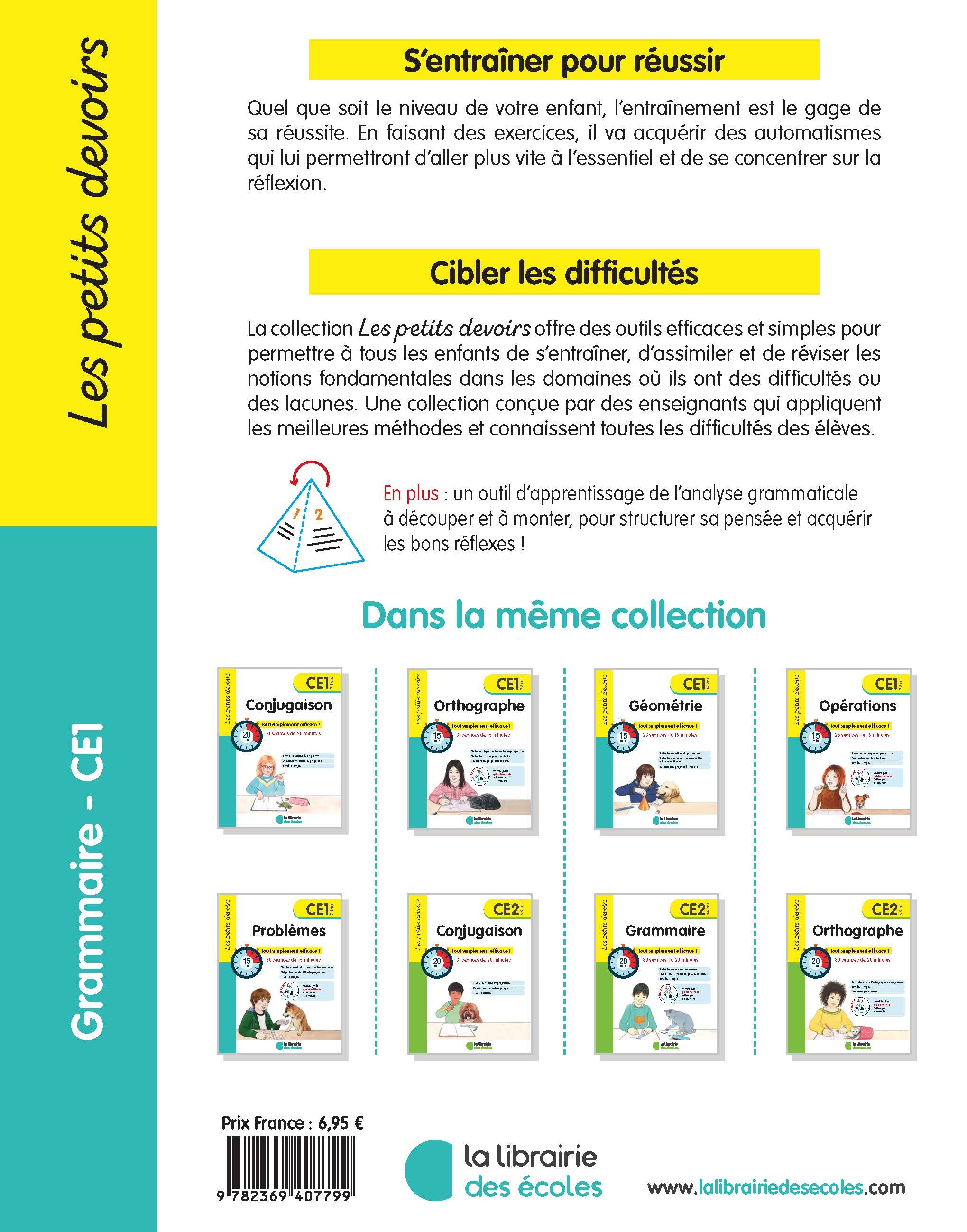 Les petits devoirs - Grammaire CE1 - Marie Chardonnet - LIB DES ECOLES