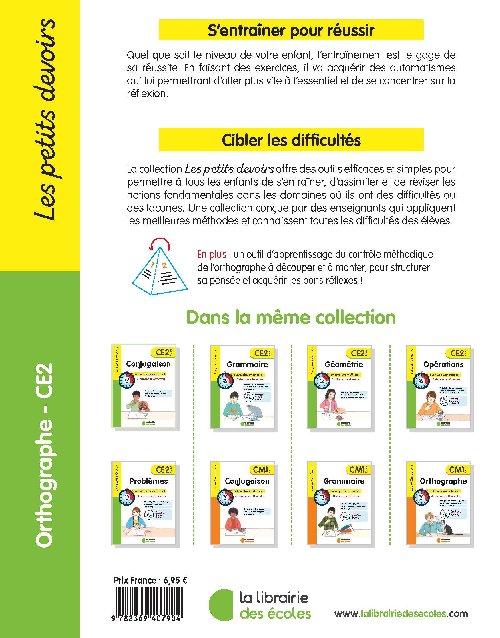 Les petits devoirs - Orthographe CE2 - Marie Chardonnet - LIB DES ECOLES