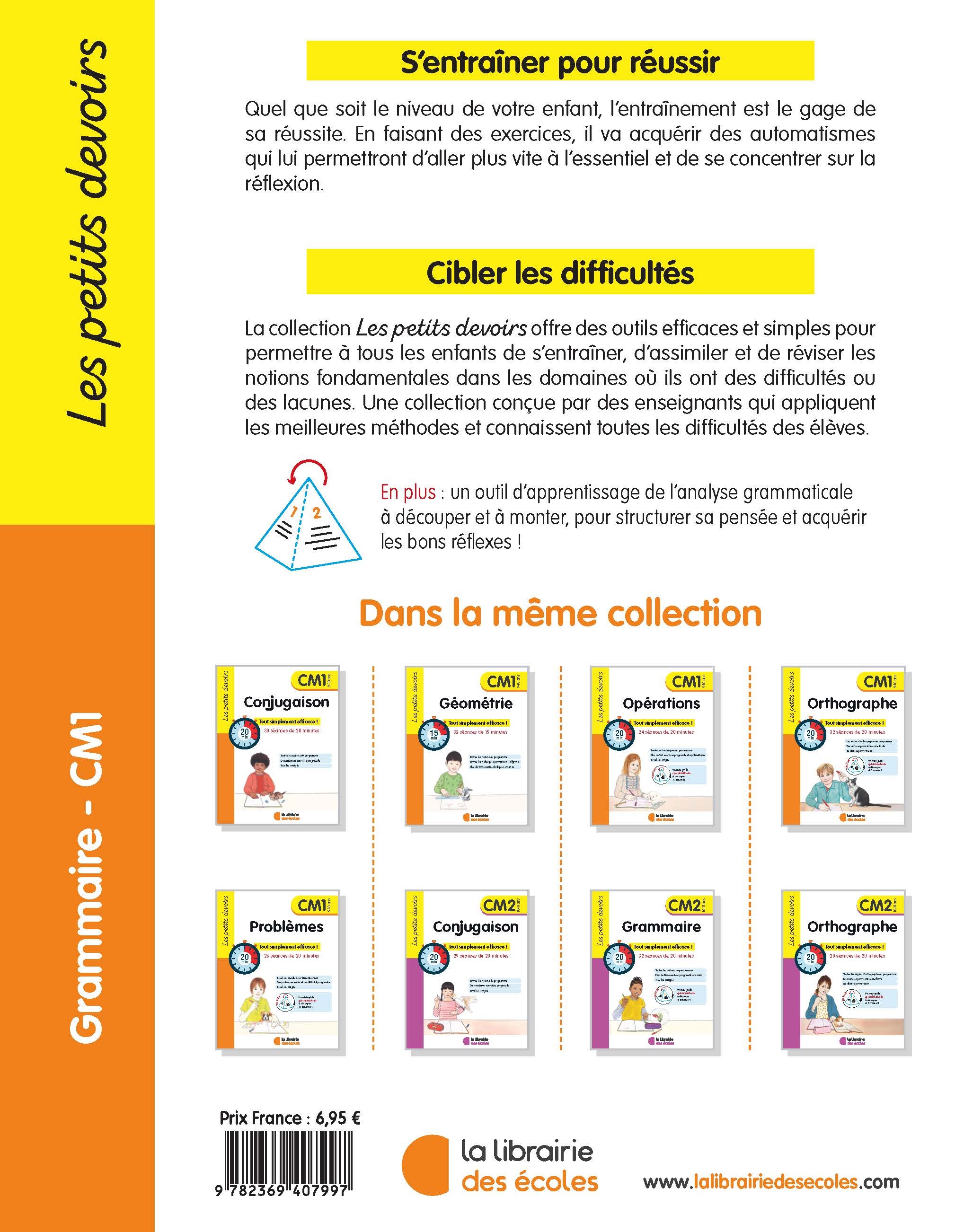 Les petits devoirs - Grammaire CM1 - Marie Chardonnet - LIB DES ECOLES