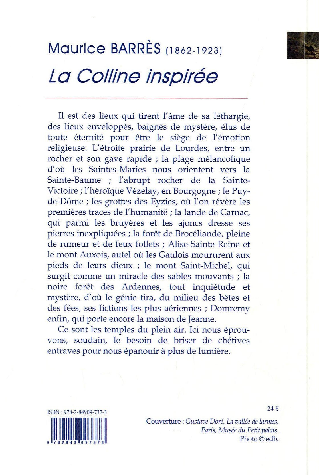 La Colline inspirée - Barrès, Maurice, Maurice Barrès - PALEO