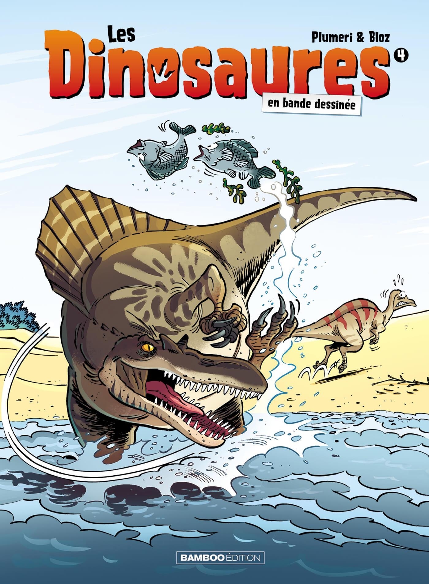 Les Dinosaures en BD - tome 04 - top humour - Arnaud Plumeri - BAMBOO