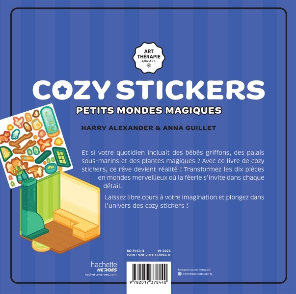 Cozy stickers - Petits mondes magiques -  - HACHETTE HEROES