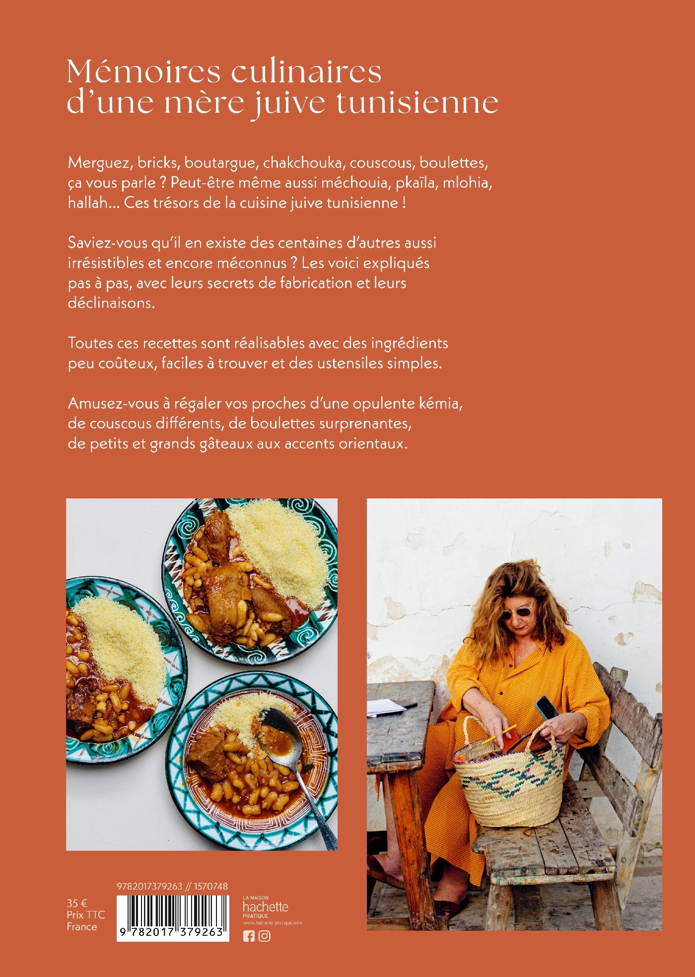 Mémoires culinaires d'une mère juive tunisienne - Andrée Zana Murat - HACHETTE PRAT