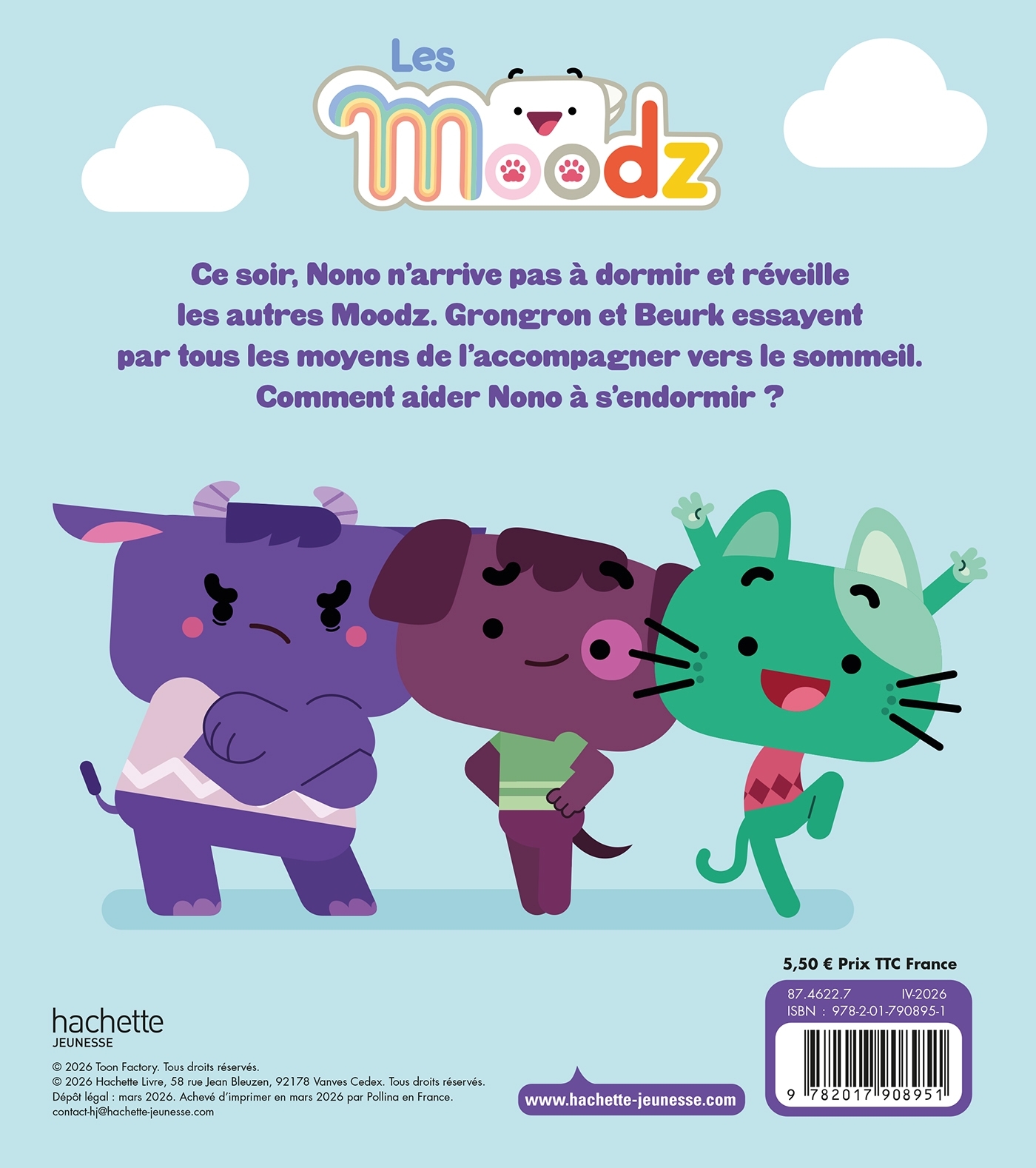 Les Moodz - Nono ne veut pas dormir -  - HACHETTE JEUN.