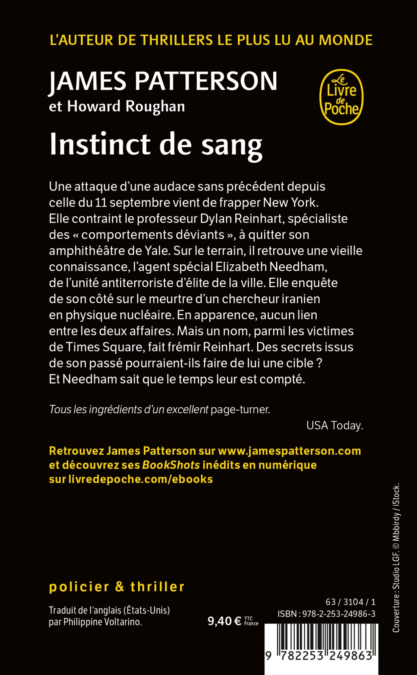 Instinct de sang - James Patterson, Howard Roughan - LGF