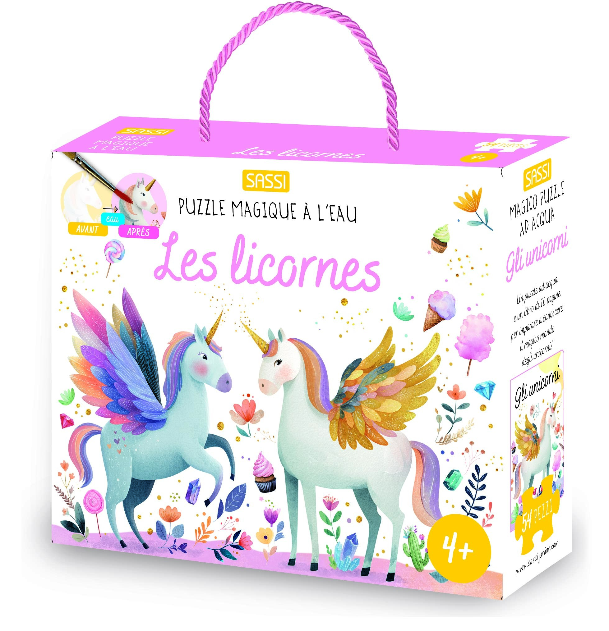 Puzzle magique à l'eau - Les licornes - Matteo Gaule - SASSI