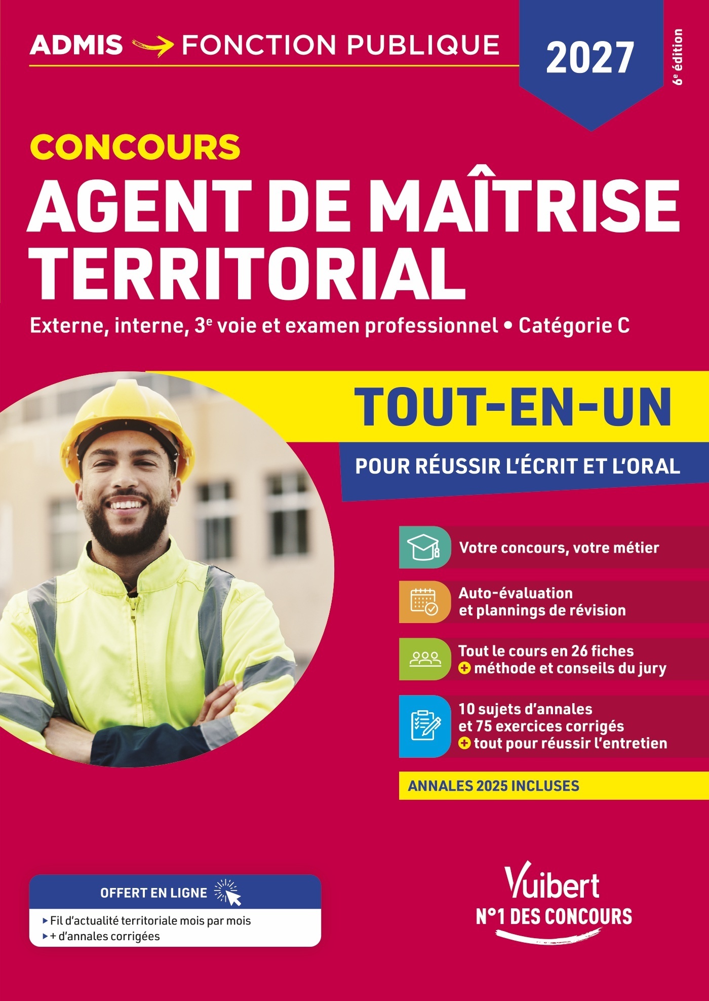 Concours Agent de maîtrise territorial 2027 - Tout-en-un - Olivier Bellégo, Pierre Larivière, Pierre CREPEAUX, Youenn Fenard, Bernard ACCARY - VUIBERT