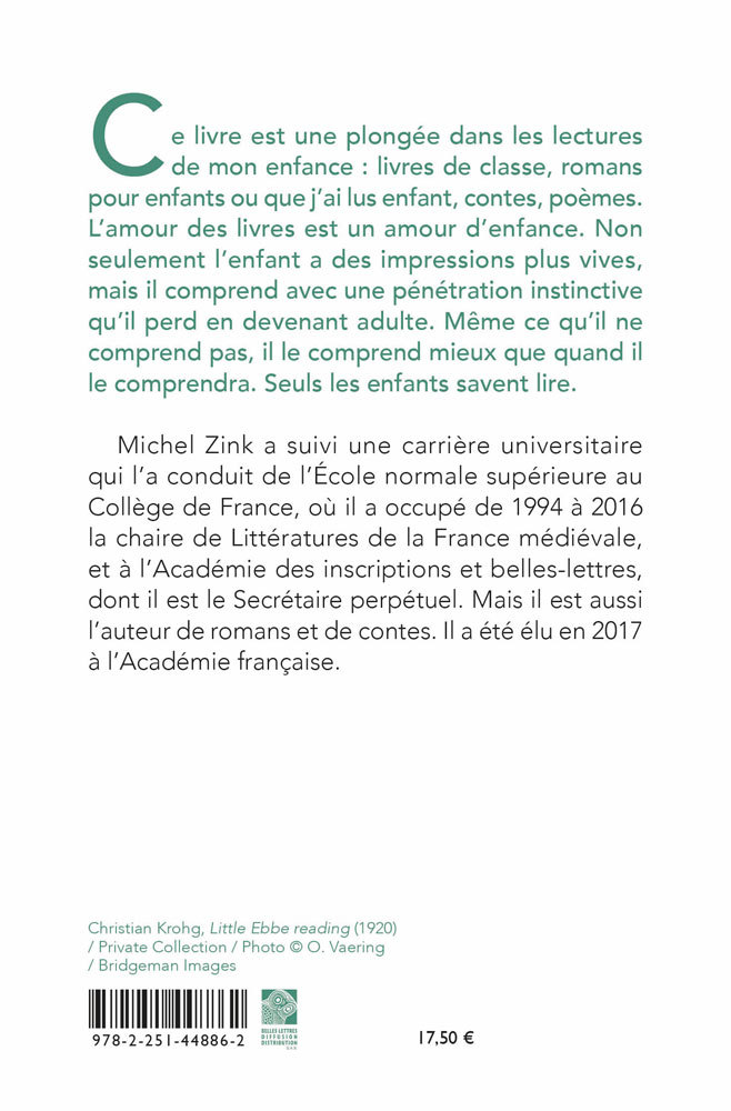 Seuls les enfants savent lire - Michel Zink - BELLES LETTRES
