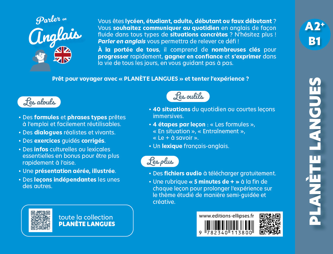 Parler en anglais A2+-B1 - Sophie Sebah, Anke FEUCHTER - ELLIPSES