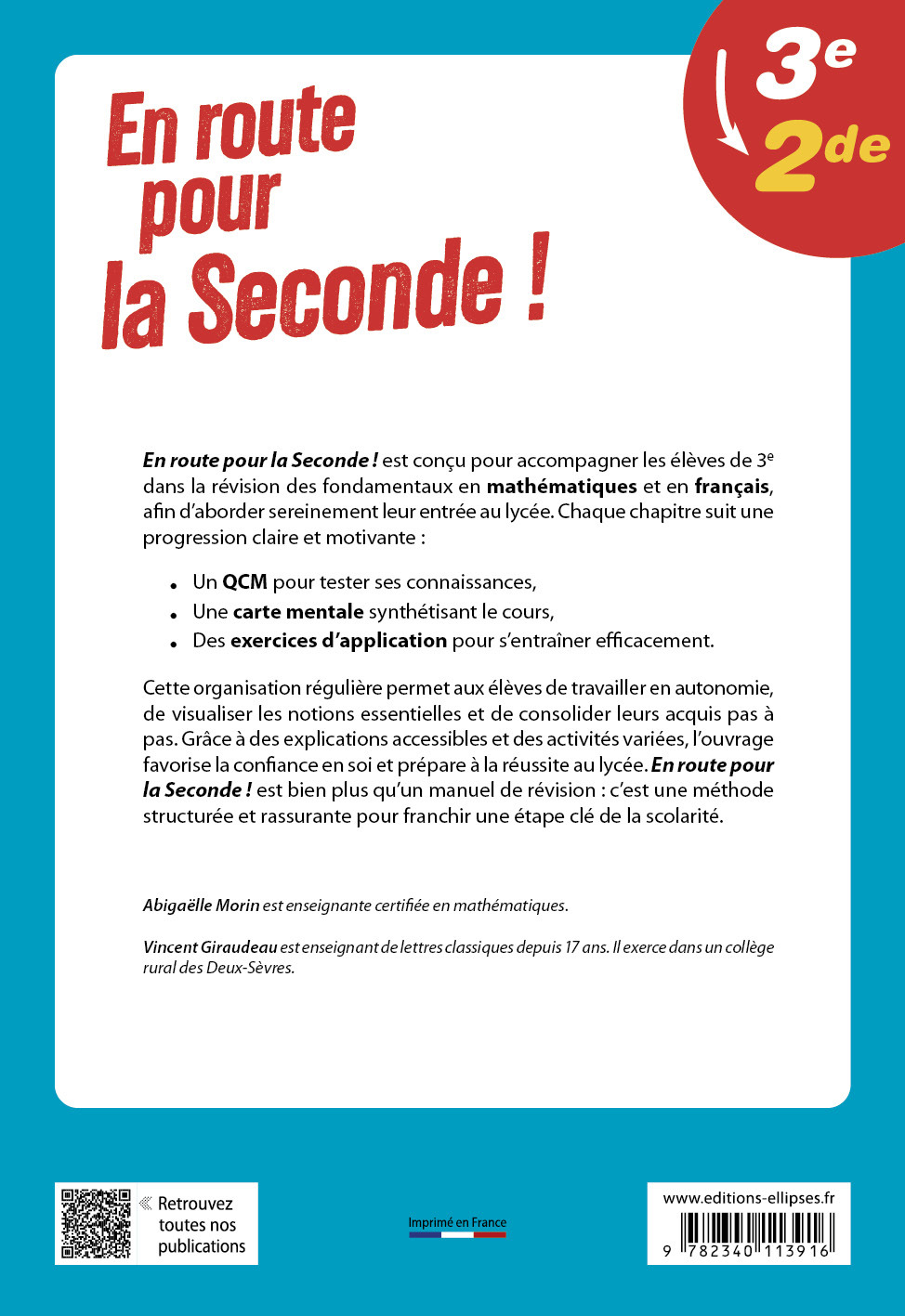 En route pour la Seconde ! Spécial révisions français et mathématiques - Vincent Giraudeau, Abigaelle Morin - ELLIPSES