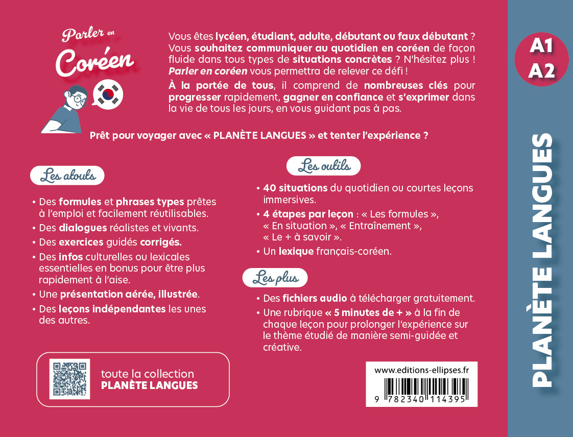 Parler en coréen A1-A2 - Kyeongrim MIN, Anke FEUCHTER - ELLIPSES