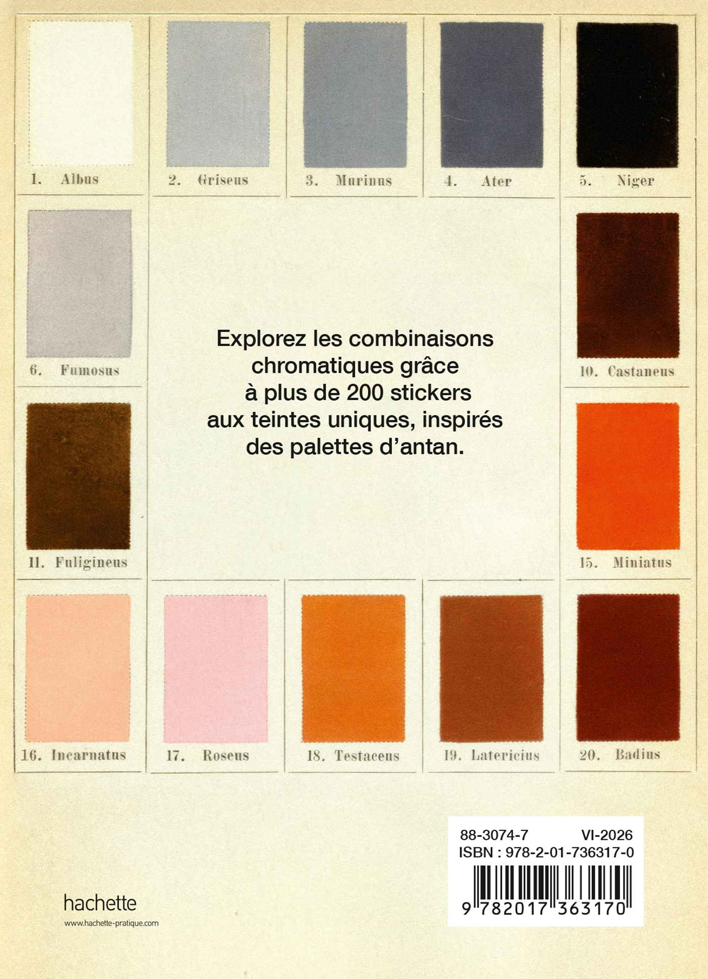 Stickers Palettes de couleurs -   - HACHETTE PRAT