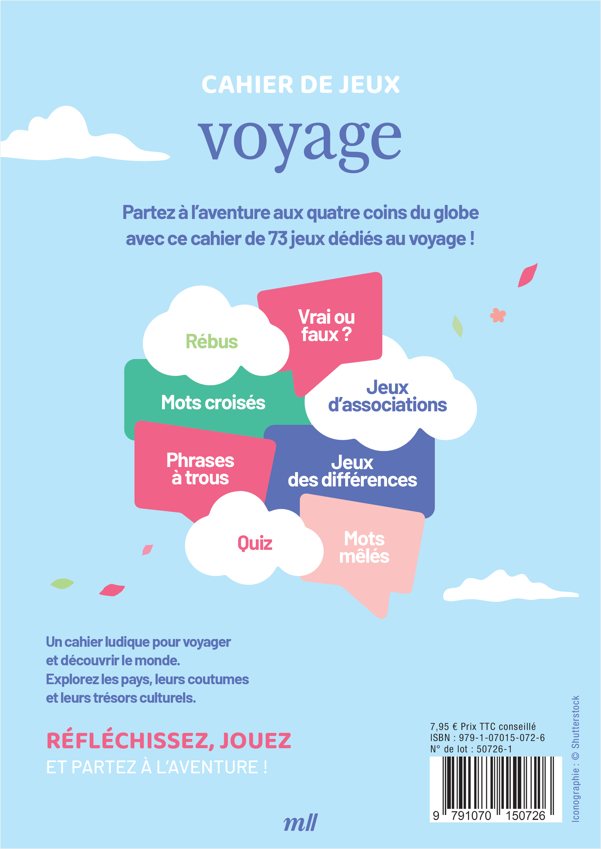 Cahier de jeux - Voyage -  Collectif - MERCILESLIVRES