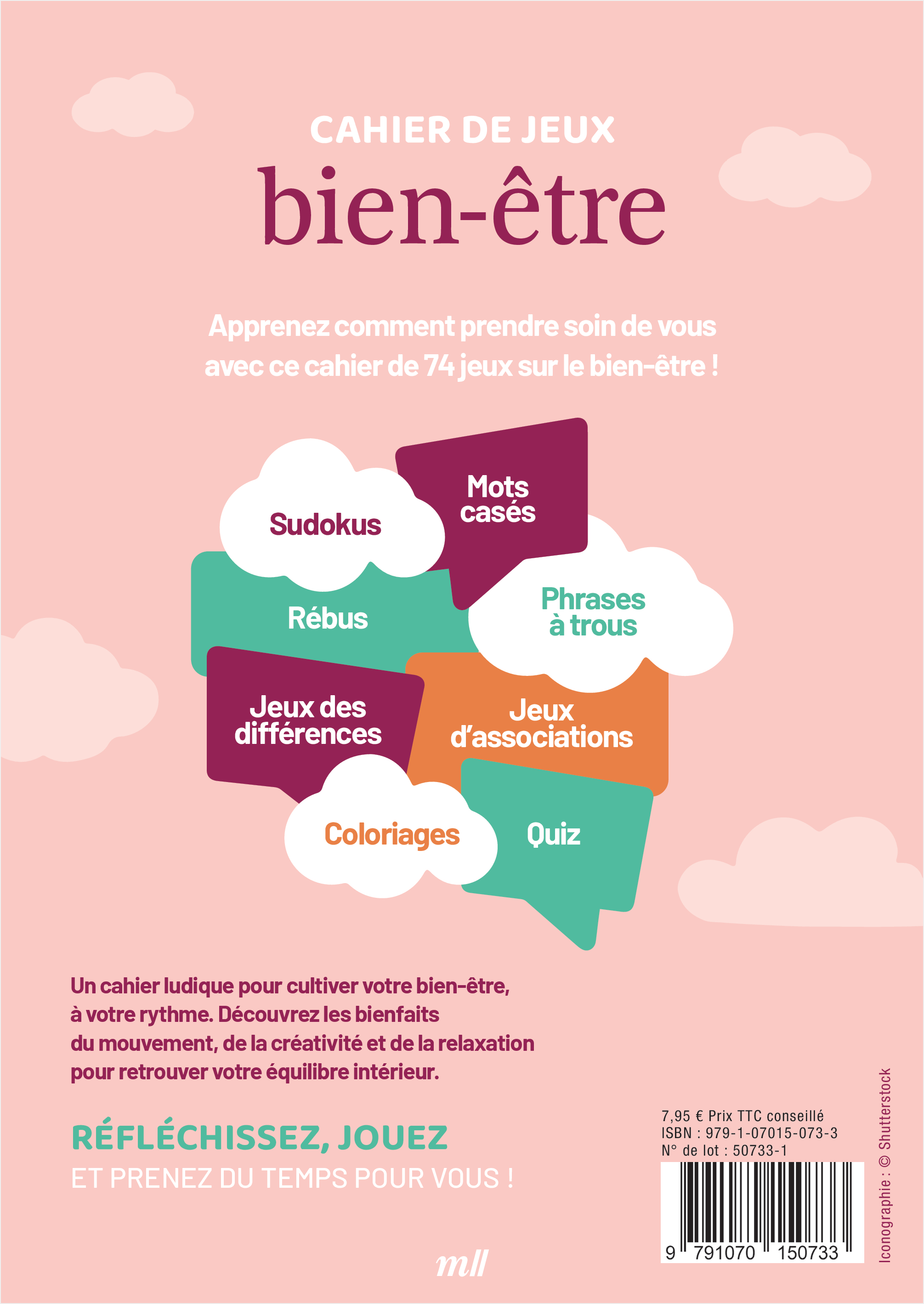 Cahier de jeux - Bien-être - Aurore MEYER - MERCILESLIVRES