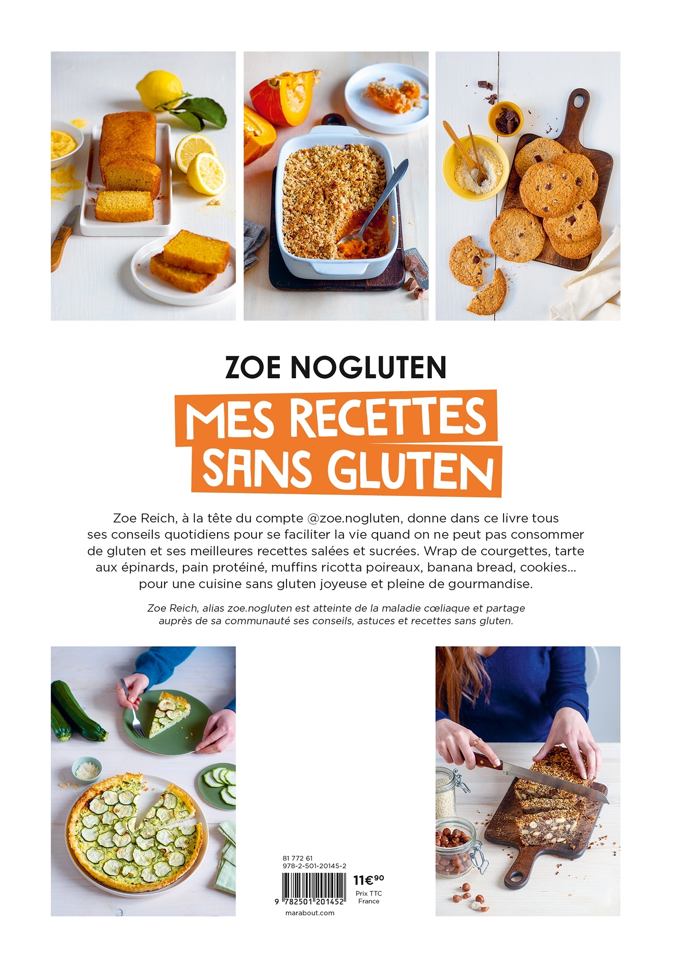 Mes recettes sans gluten - Nouvelle édition - Zoé NoGluten - MARABOUT