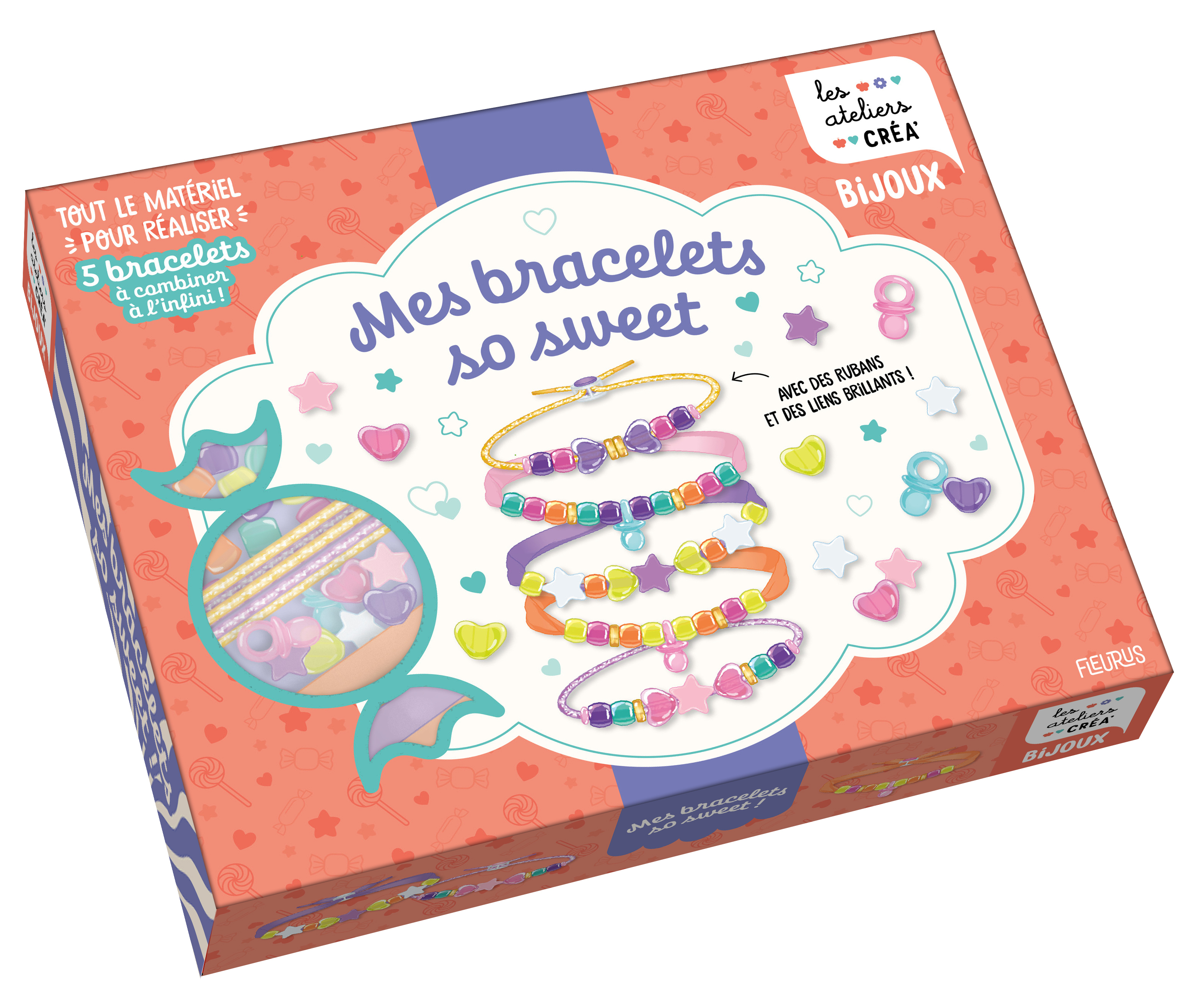 Mes bracelets so sweet - Avec des rubans et des liens brillants -  - FLEURUS