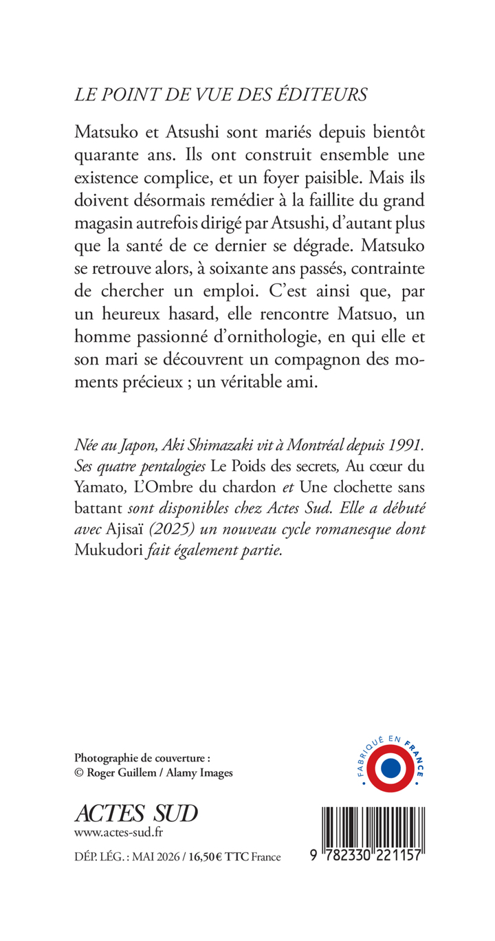 Mukudori - Aki Shimazaki - ACTES SUD