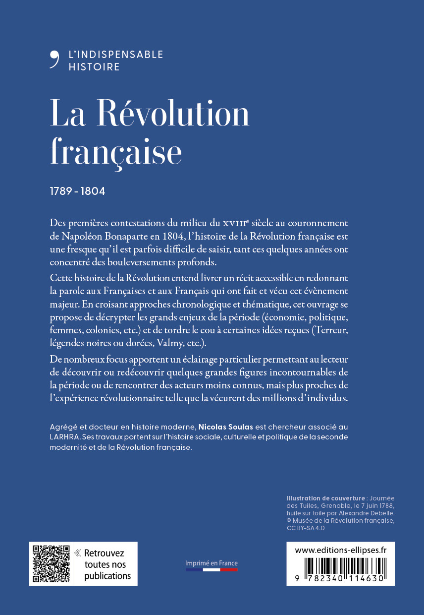 La Révolution française - Nicolas Soulas - ELLIPSES