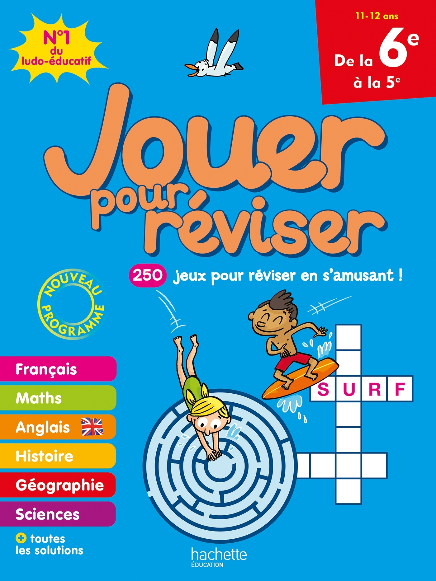 Jouer pour réviser - De la 6e à la 5e - Cahier de vacances 2026 - MEHEE LOIC - HACHETTE EDUC