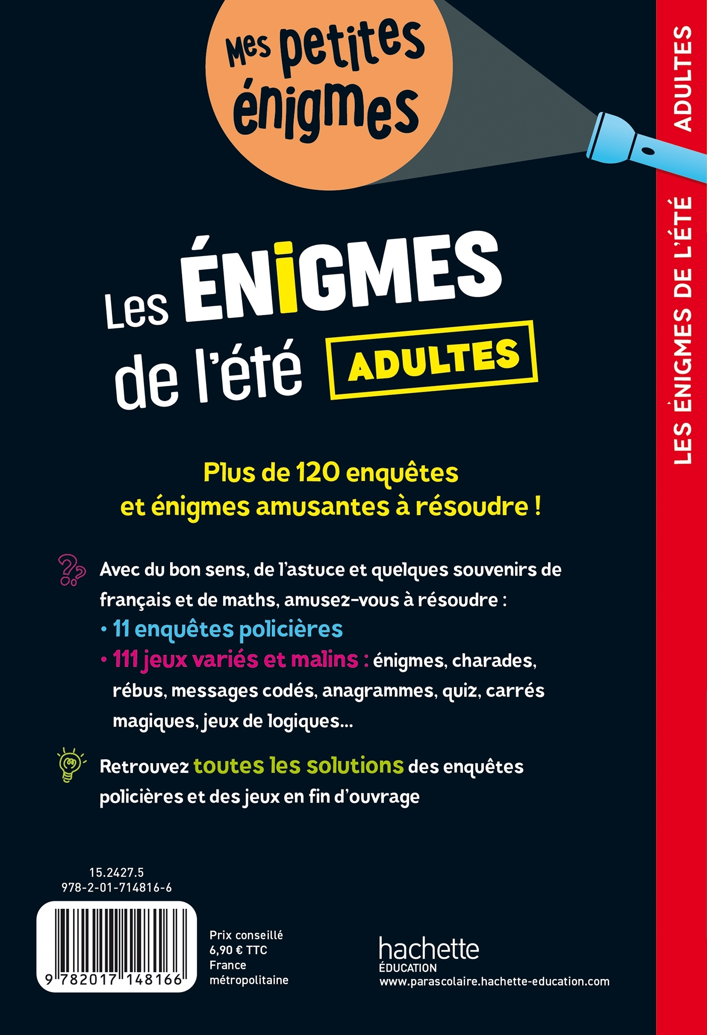 Les énigmes de l'été ADULTES - Cahier de vacances 2024 - Clémence Roux de Luze, Michele Lecreux, Pascal Guichard - HACHETTE EDUC