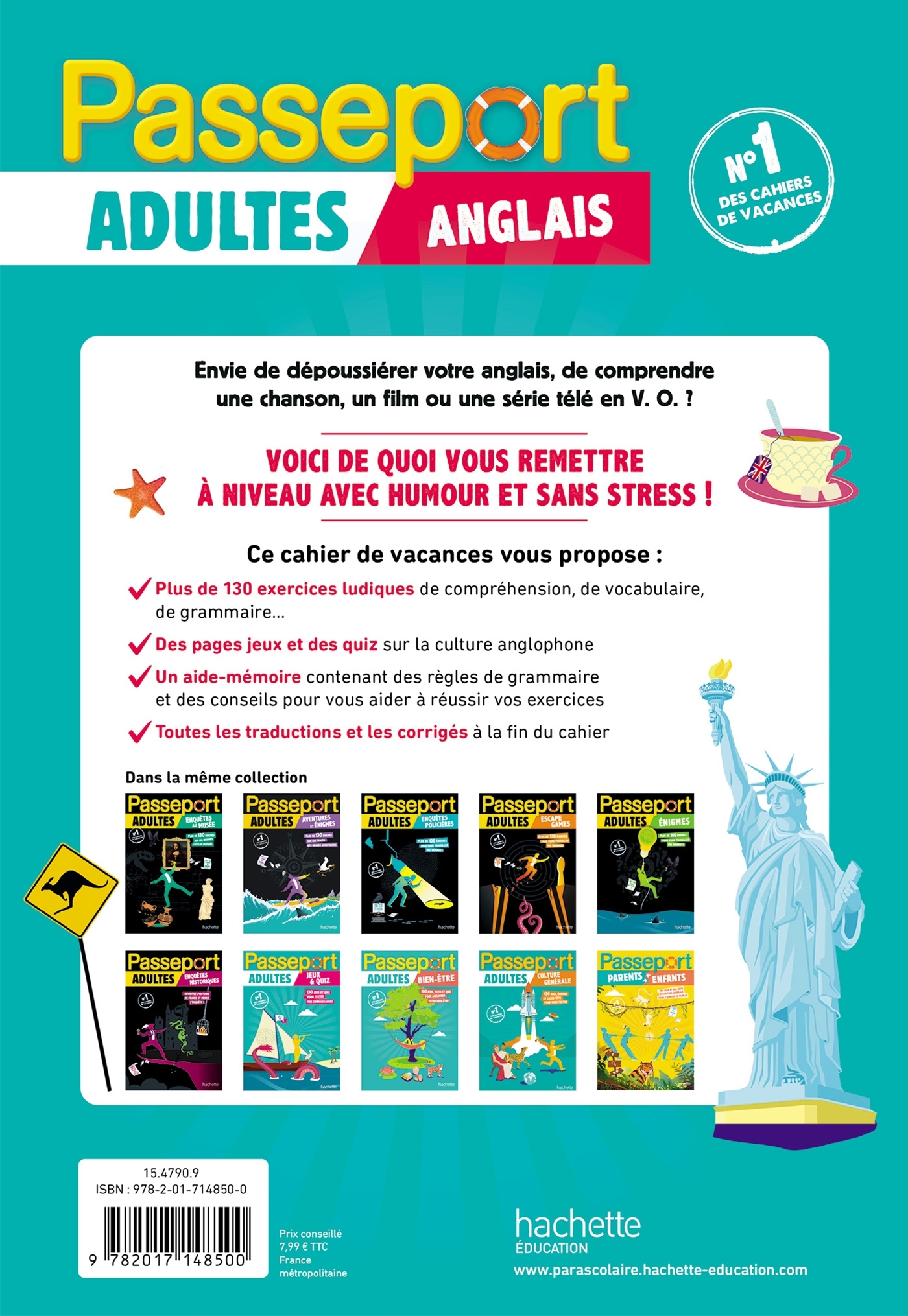 Passeport Adultes - Anglais - Cahier de vacances 2026 - Agnès Scotto-Gabrielli - HACHETTE EDUC