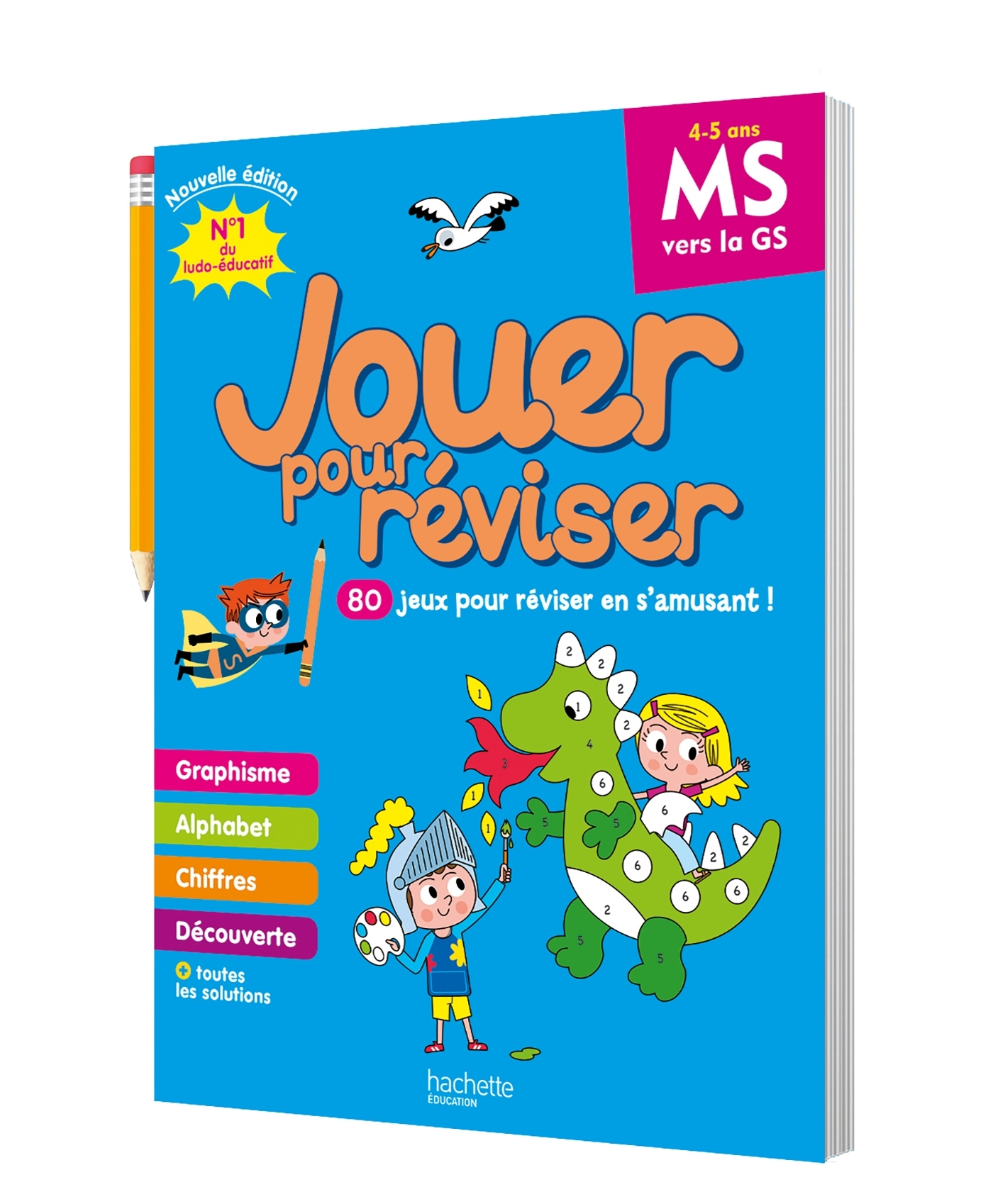 Jouer pour réviser - De la Moyenne à la Grande Section 4-5 ans - Cahier de vacances 2026 - ERICK ALEXANDERSON ROSAS,   - HACHETTE EDUC