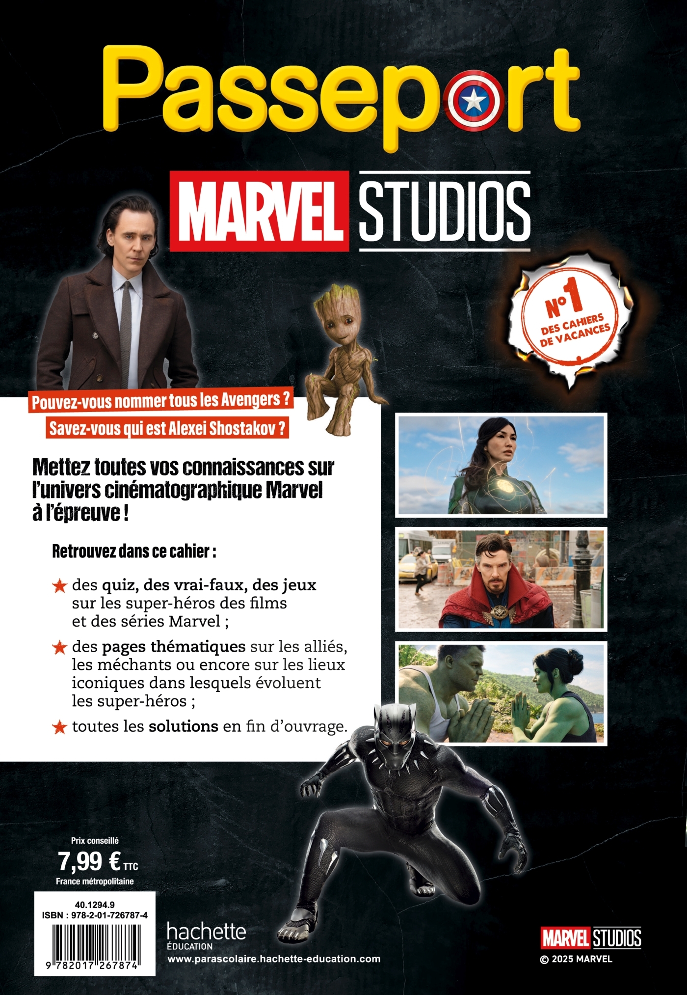 Passeport Marvel Studios - Cahier de vacances 2026 -  Hachette Education - HACHETTE EDUC
