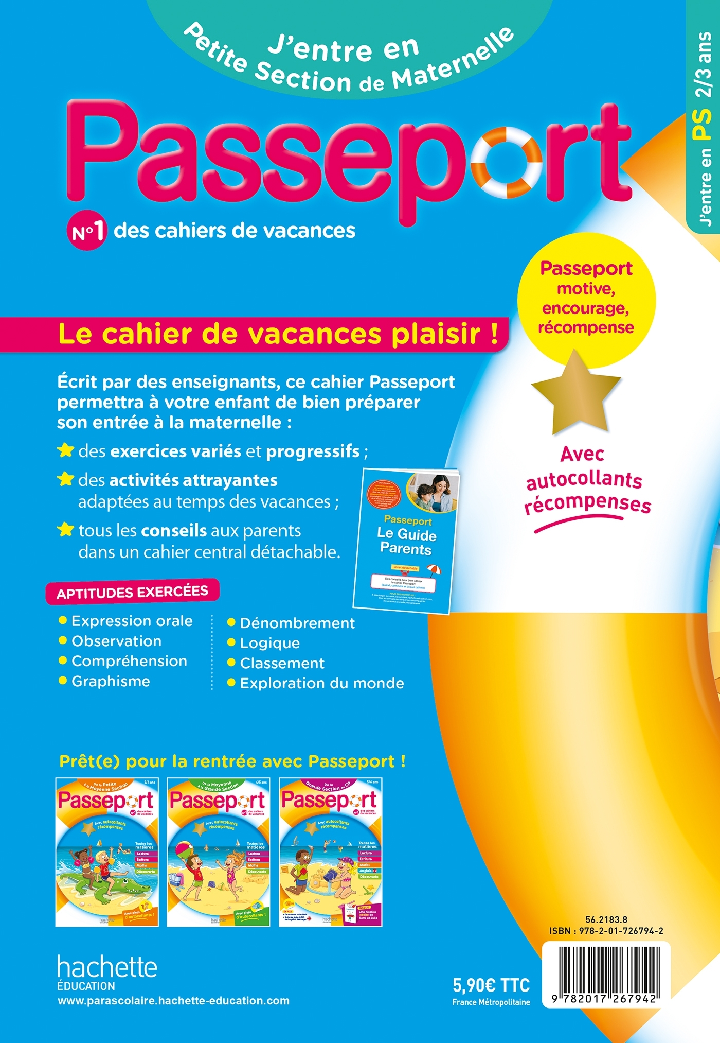 Passeport Maternelle - J'entre en Petite Section (2-3 ans) - Cahier de vacances 2026 - Nadia Poure, Marie-Christine Exbrayat - HACHETTE EDUC