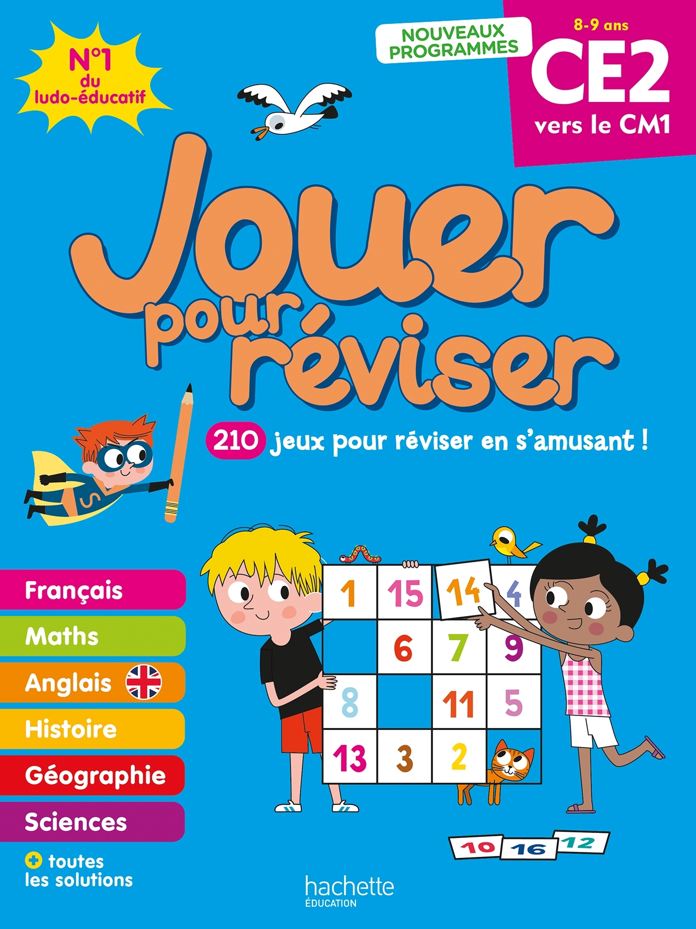 Jouer pour réviser - Du CE2 au CM1 8-9 ans - Cahier de vacances 2026 - Valérie Videau, Michele Lecreux, Loïc Audrain, Sylvie Cote, Célia Gallais, Pascal Guichard, Sandra Lebrun, Clémence Roux de Luze - HACHETTE EDUC