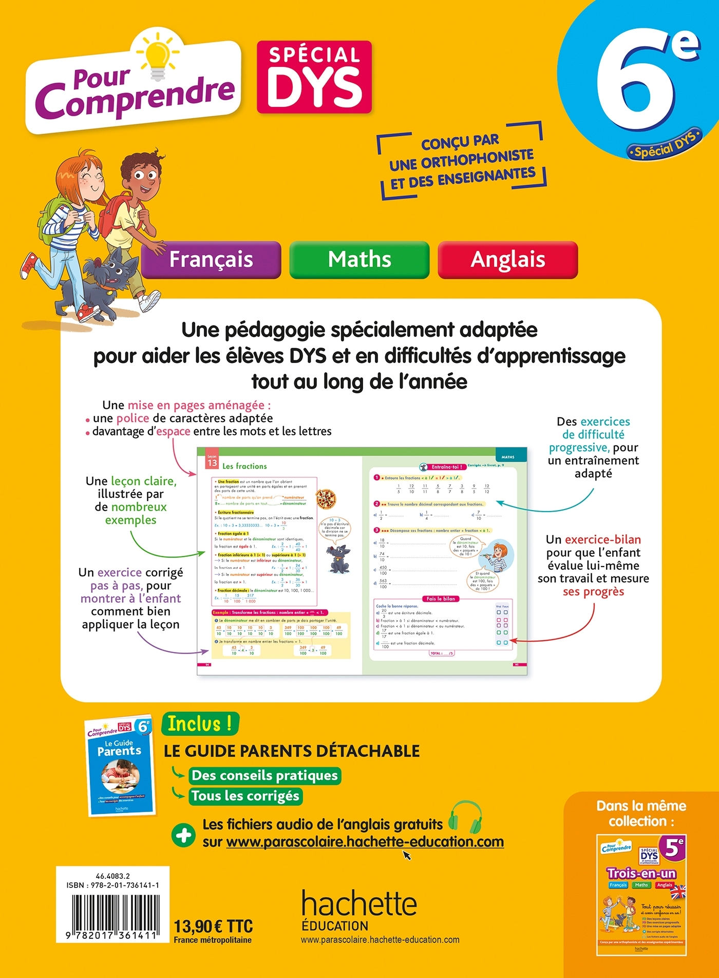 Pour comprendre DYS Français - Maths - Anglais 6e - Joanna Le May, Valérie Viron, Isabelle Lisle, Michèle Blanc - HACHETTE EDUC