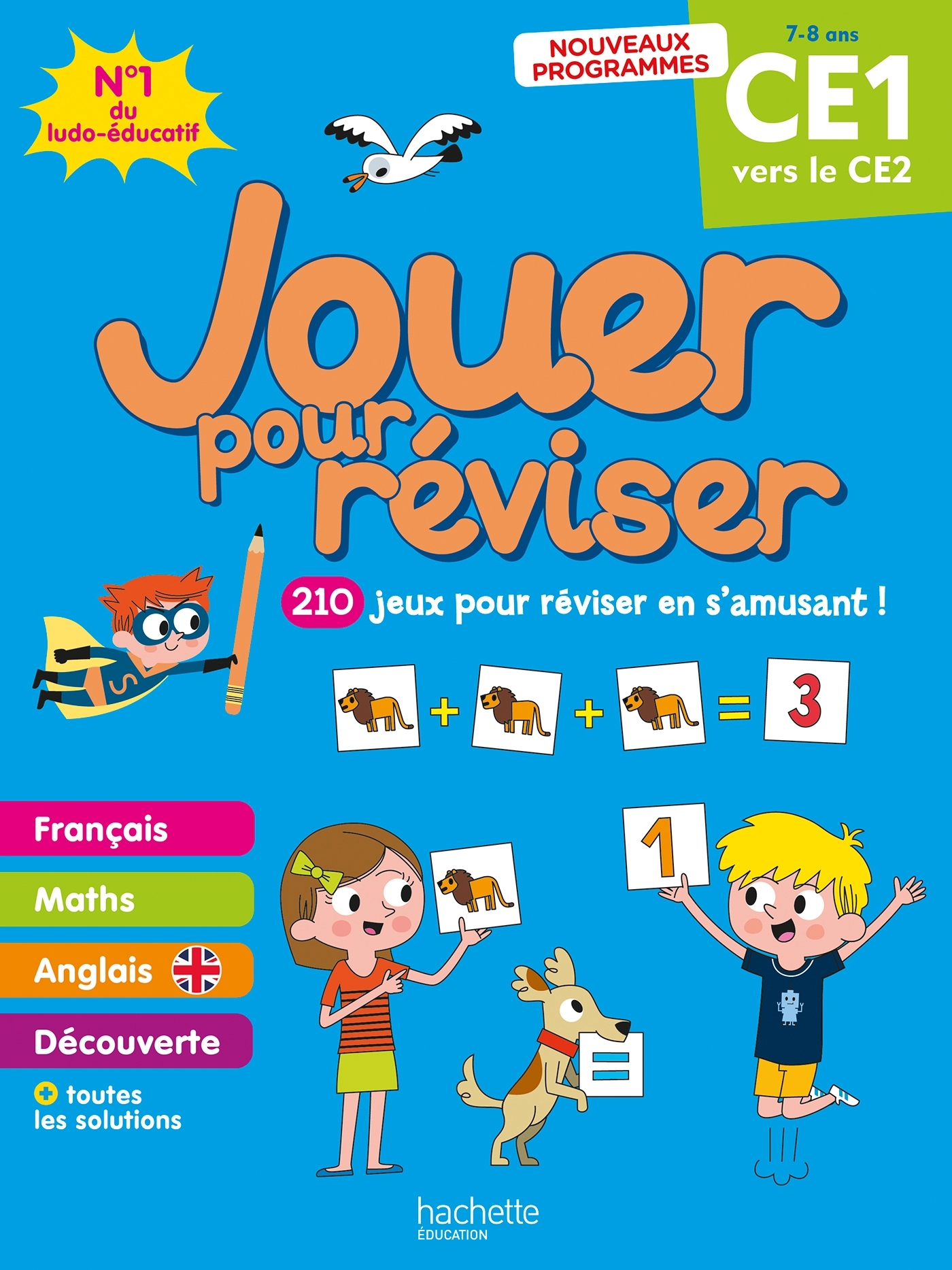 Jouer pour réviser - Du CE1 au CE2 - Cahier de vacances 2026 - Valérie Videau, Michele Lecreux, Loïc Audrain, Sylvie Cote, Célia Gallais, Pascal Guichard, Sandra Lebrun, Clémence Roux de Luze, Claire Kelsch-Gekiere - HACHETTE EDUC