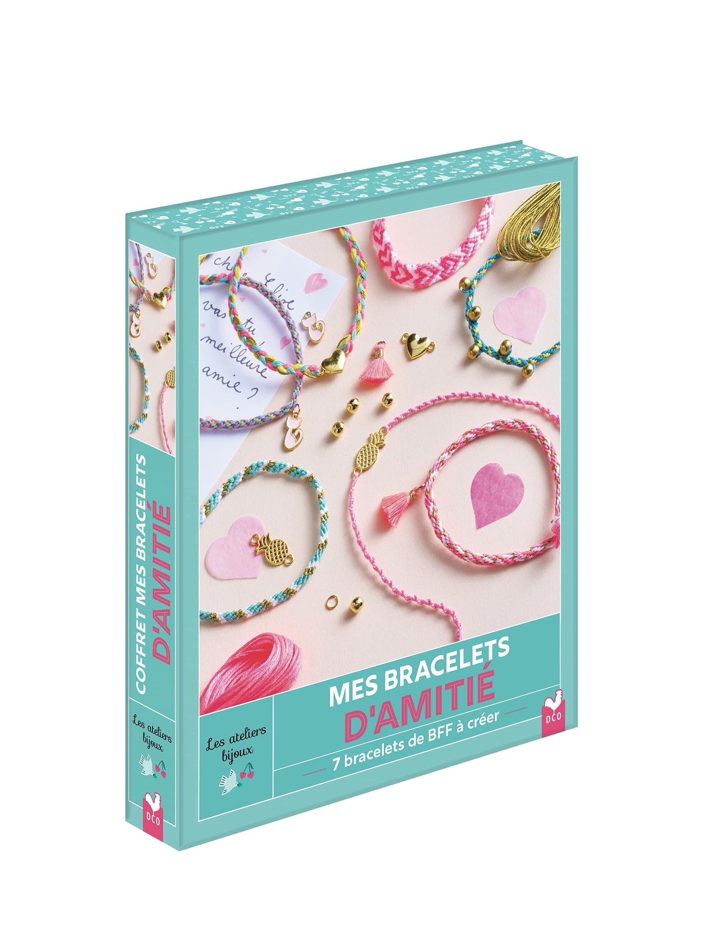Mes bracelets d'amitié - coffret avec accessoires - Mademoiselle Lupin - DEUX COQS D OR
