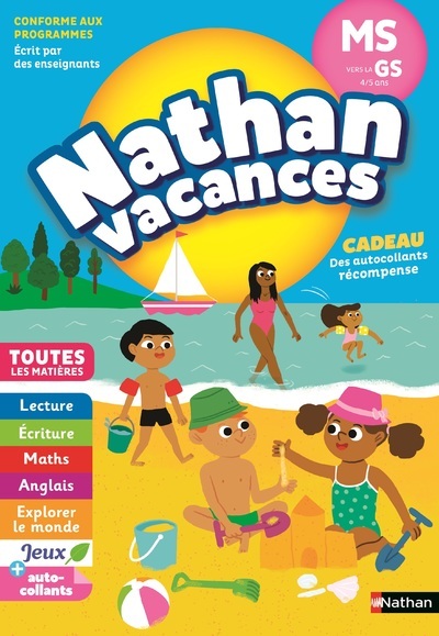 Nathan Vacances Maternelle MS vers la GS 4/5 ans - Stéphanie Grison, Sandrine Guillore-Chotard - NATHAN