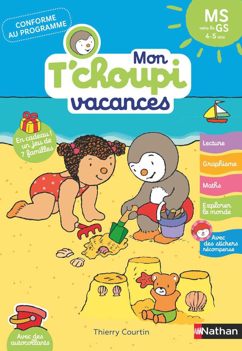 Mon Tchoupi Vacances MS - Stéphanie Grison - NATHAN