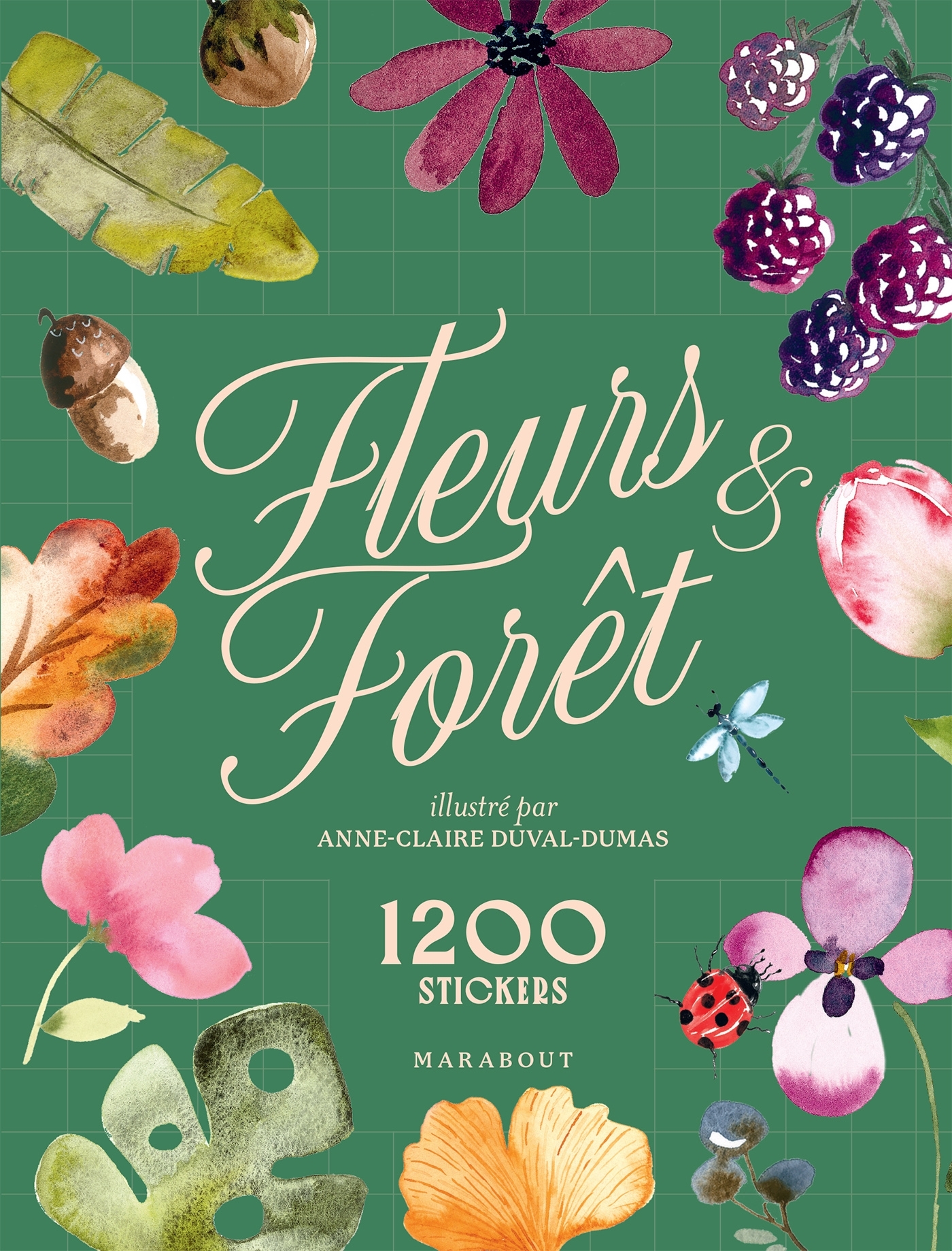 Stickers Fleurs et Forêt -  ANNE-CLAIRE DUVAL-DUMAS - MARABOUT