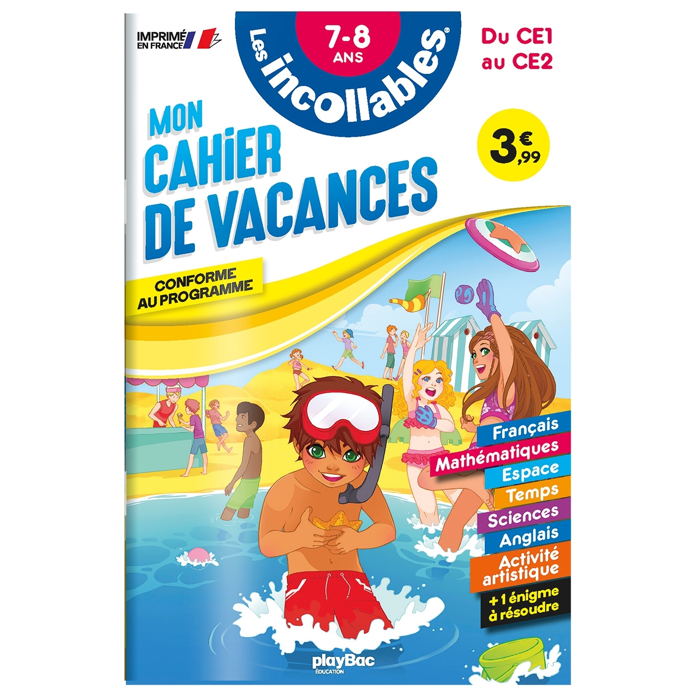 Cahier de vacances 2026 - Les incollables - CE1 au CE2 - 7/8 ans -  Agnès Roy - PLAY BAC