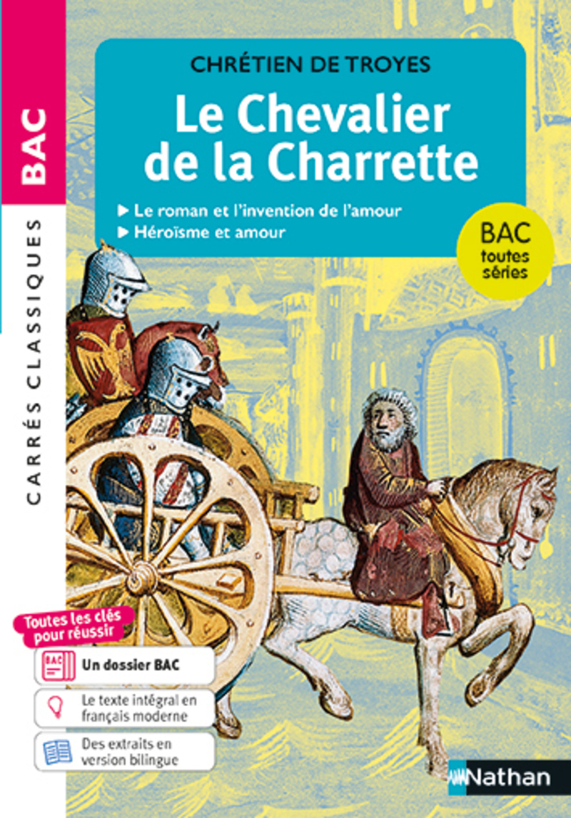 Le chevalier de la charrette -  Chrétien de Troyes, Baptiste Decorps, Chaïnesse Bouchareb - NATHAN